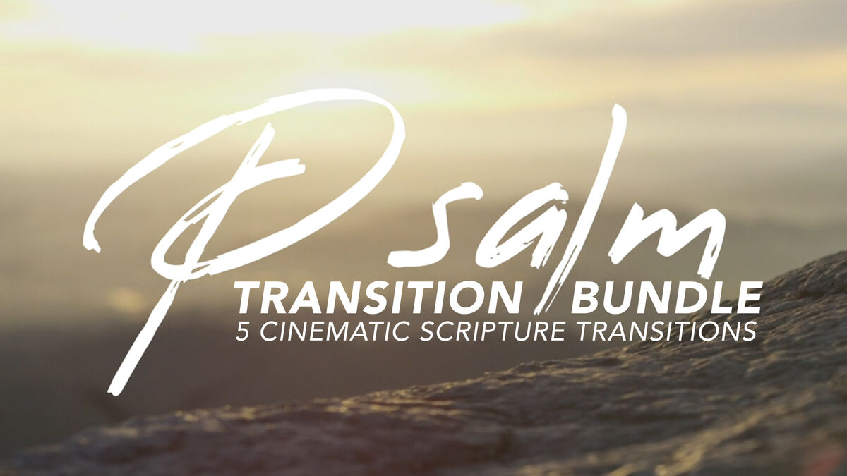 Cinematic Psalm Scripture Transition Videos Bundle image number null